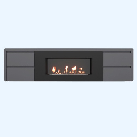 BFP/P-1700 lux графит (1616366) Firelight Тумба с биокамином